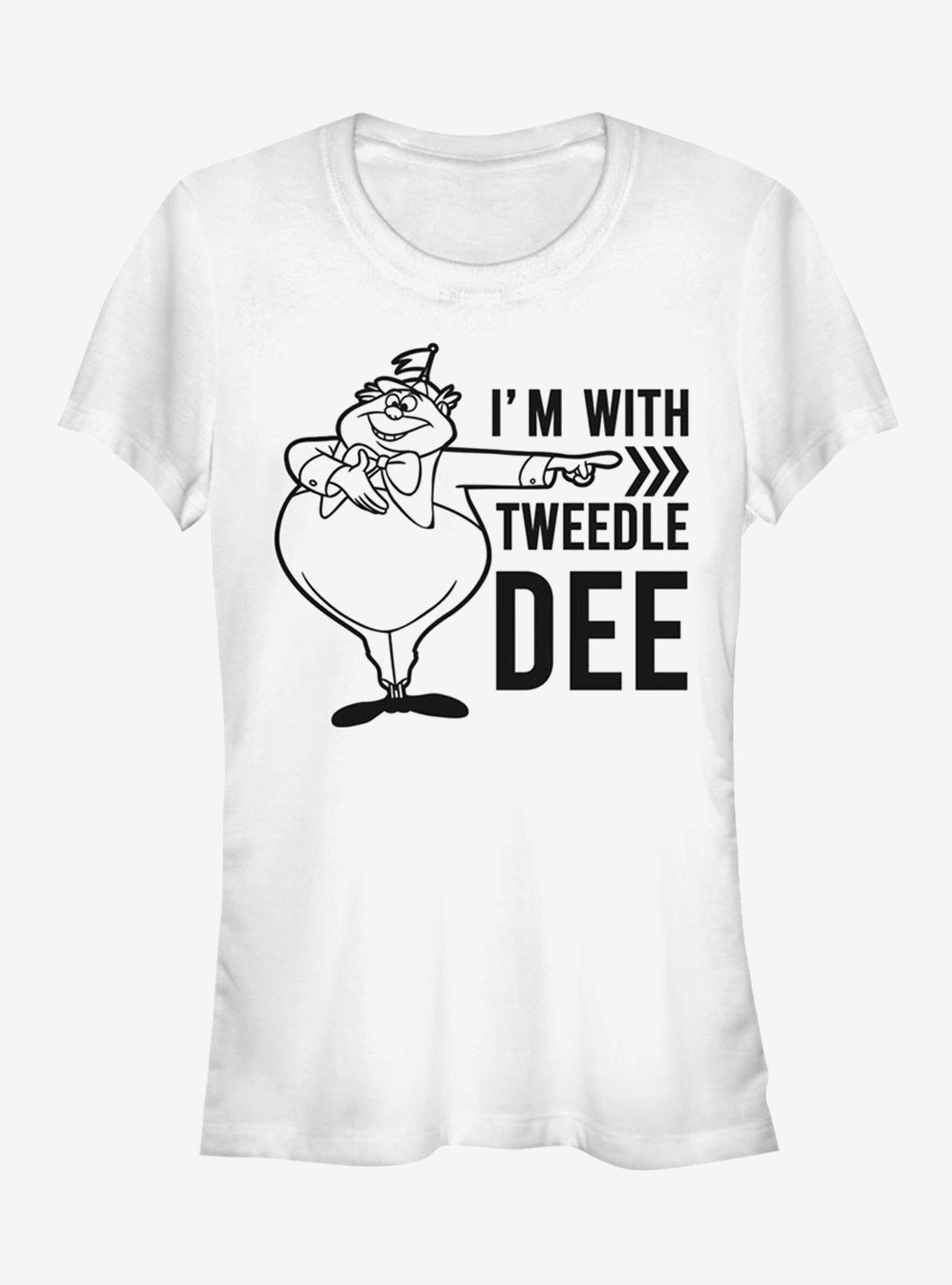 Disney Alice In Wonderland Tweedle Dee Dum Dee Girls T-Shirt, WHITE, hi-res