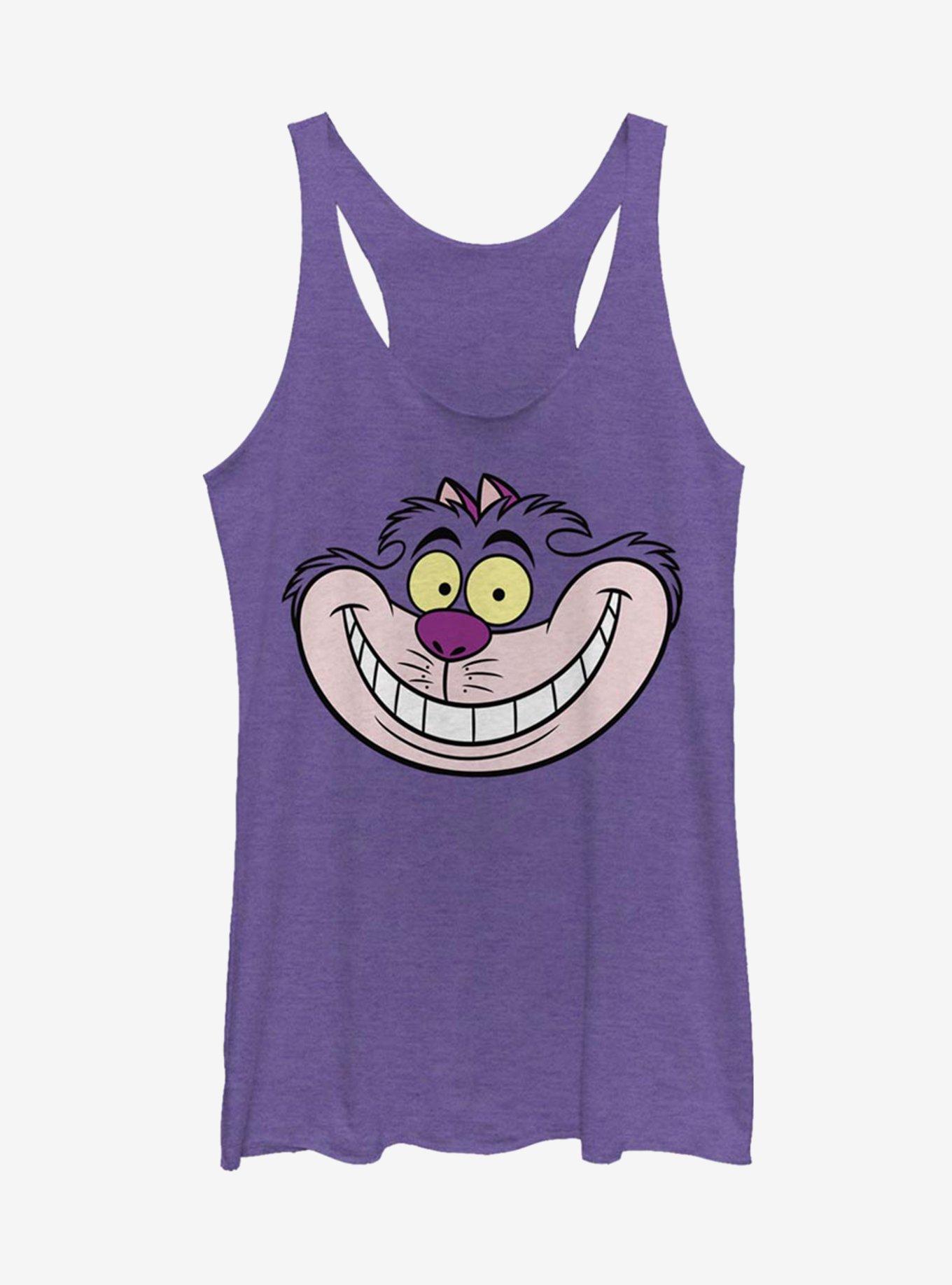Disney Alice In Wonderland Cheshire Big Face Girls Tank