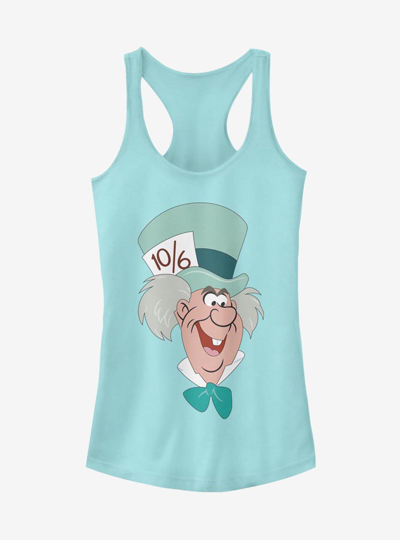 Disney Alice In Wonderland Mad Hatter Big Face Girls Tank, CANCUN, hi-res