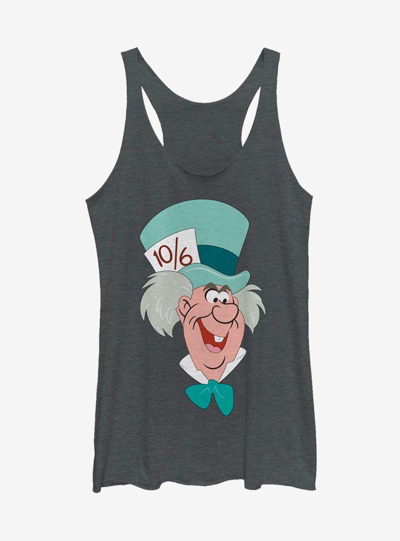 Disney Alice In Wonderland Mad Hatter Big Face Girls Tank, , hi-res