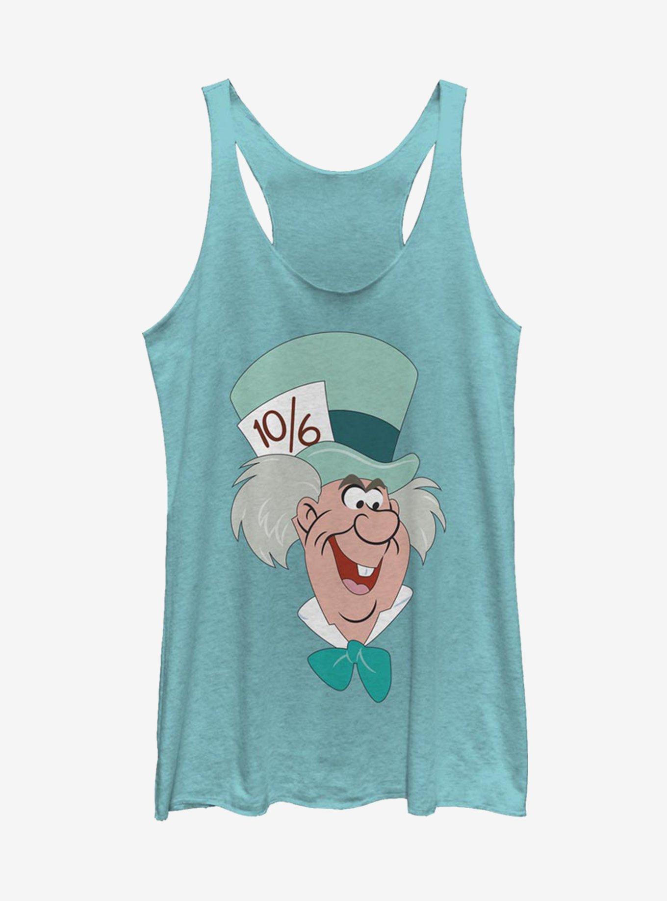Disney Alice In Wonderland Mad Hatter Big Face Girls Tank
