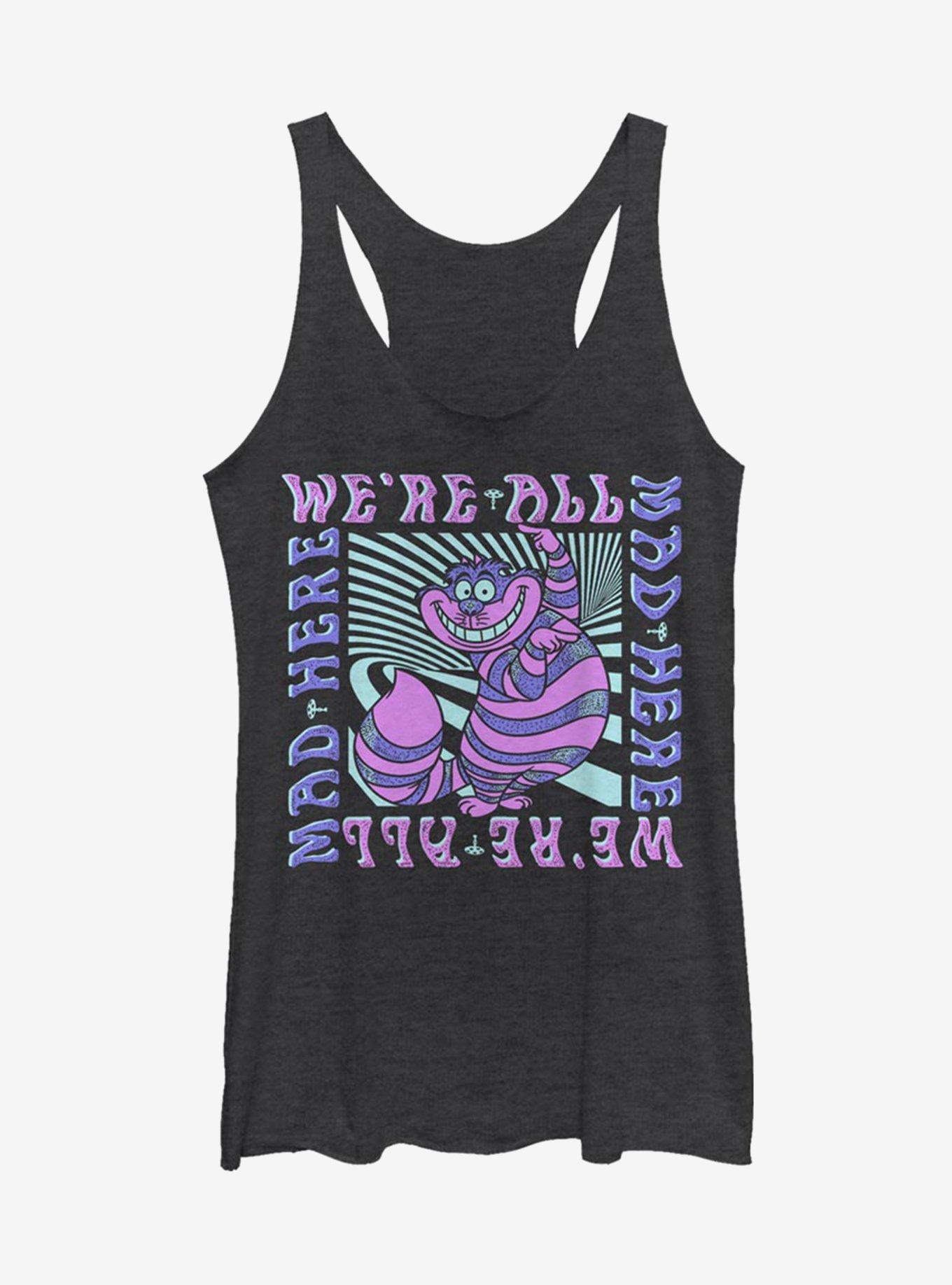 Disney Alice In Wonderland Mad Here Trip Girls Tank