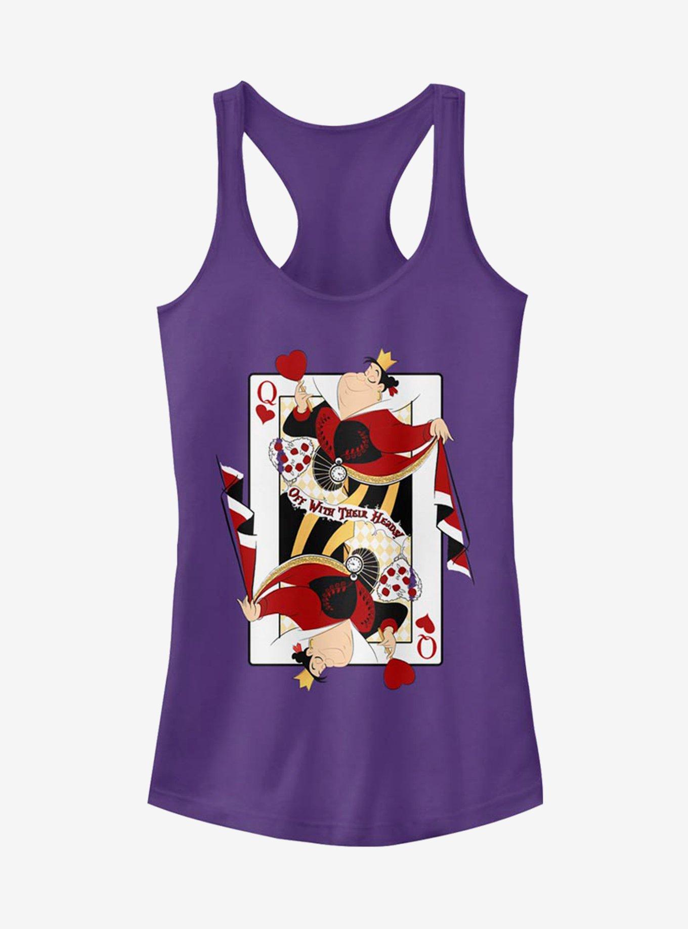 Disney Alice In Wonderland Queen Of Hearts Girls Tank, PURPLE, hi-res
