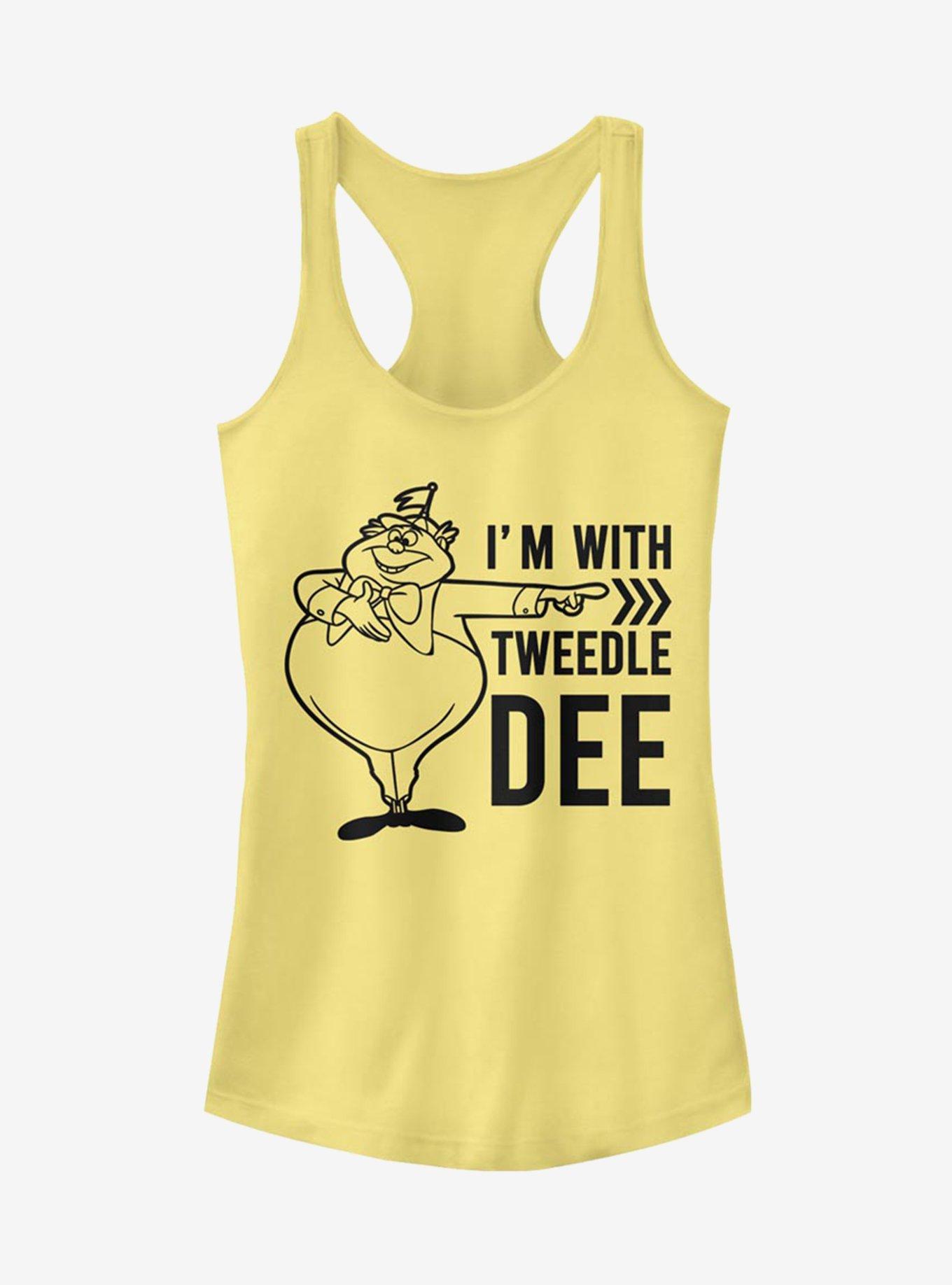 Disney Alice In Wonderland Tweedle Dee Dum Dee Girls Tank, BANANA, hi-res