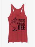 Disney Alice In Wonderland Tweedle Dee Dum Dee Girls Tank, RED HTR, hi-res