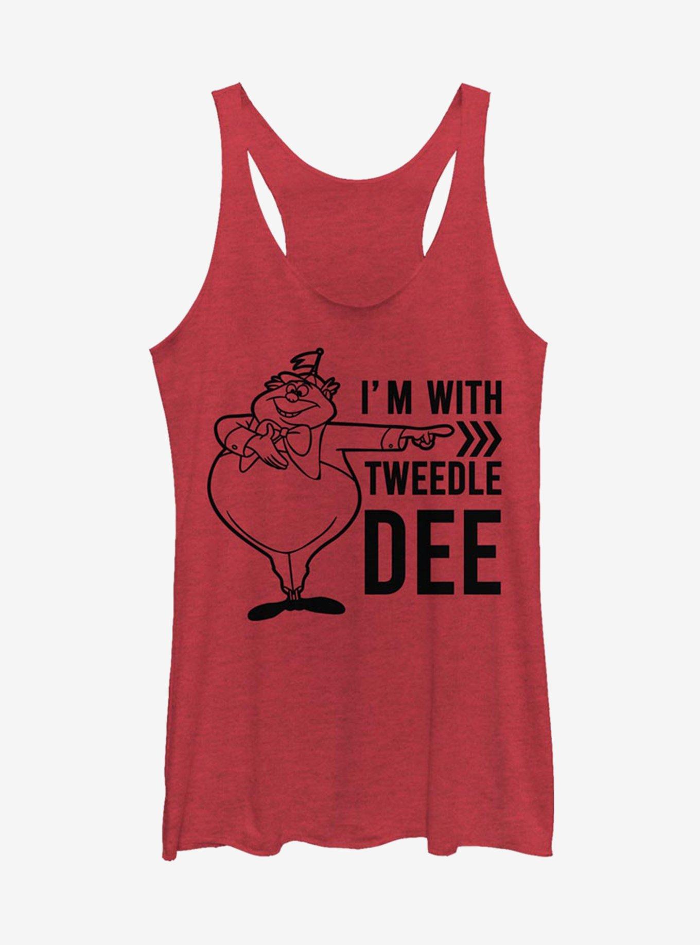 Disney Alice In Wonderland Tweedle Dee Dum Dee Girls Tank, RED HTR, hi-res