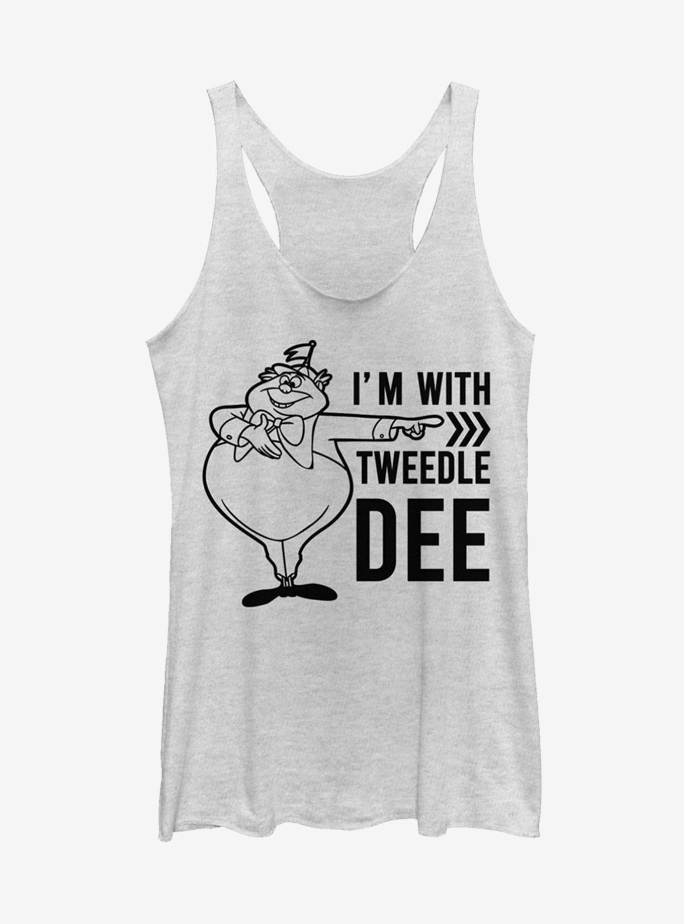 Disney Alice In Wonderland Tweedle Dee Dum Dee Girls Tank, WHITE HTR, hi-res