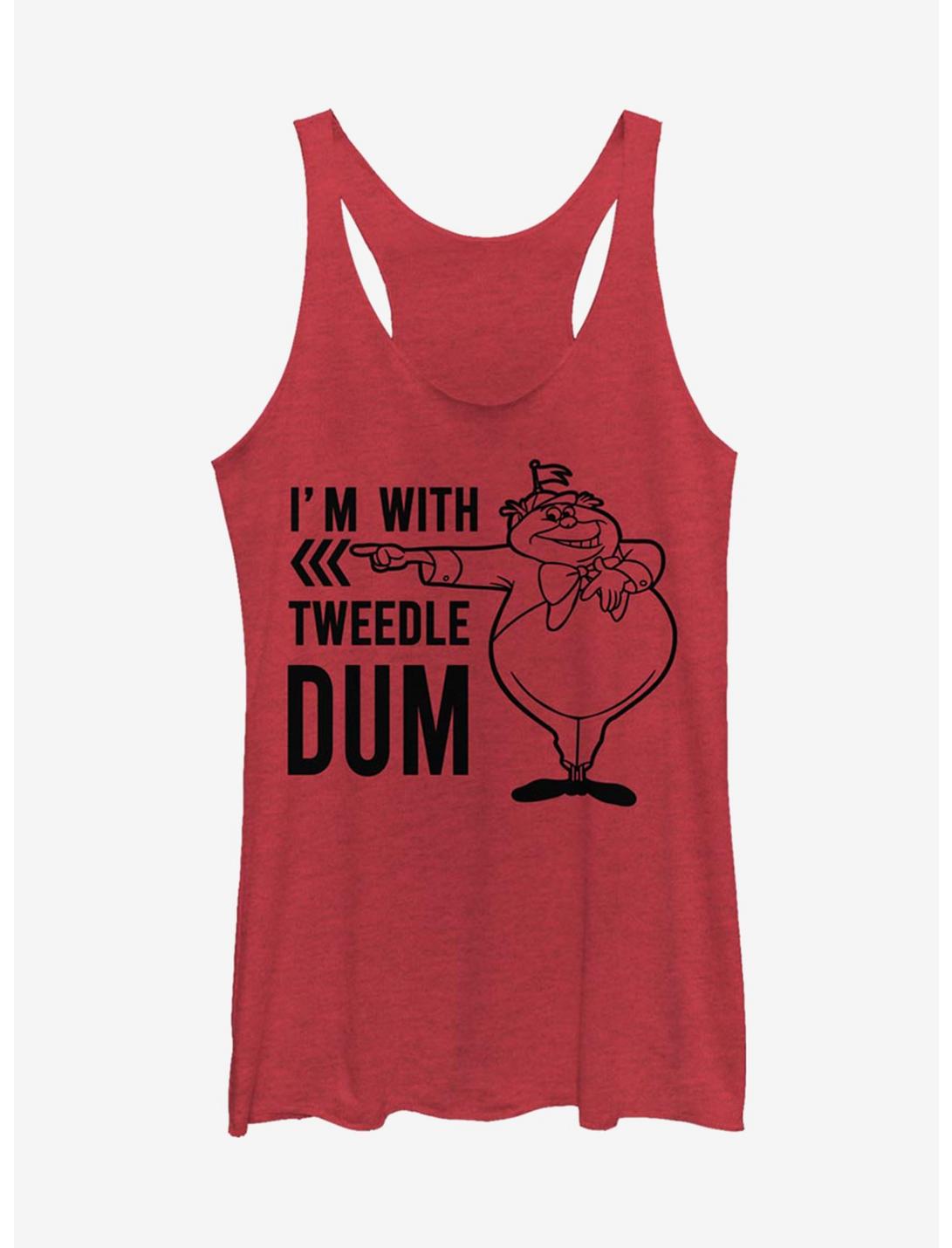 Disney Alice In Wonderland Tweedle Dum Dee Dum Girls Tank, RED HTR, hi-res