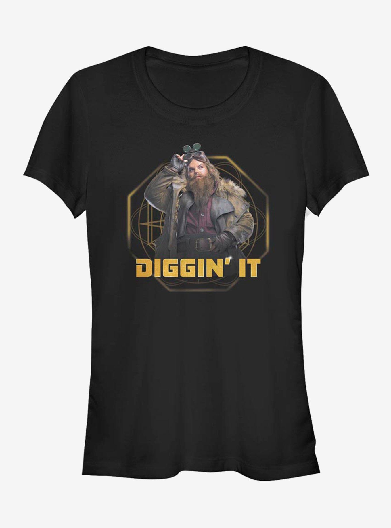 Disney Artemis Fowl Diggin' It Girls T-Shirt, BLACK, hi-res