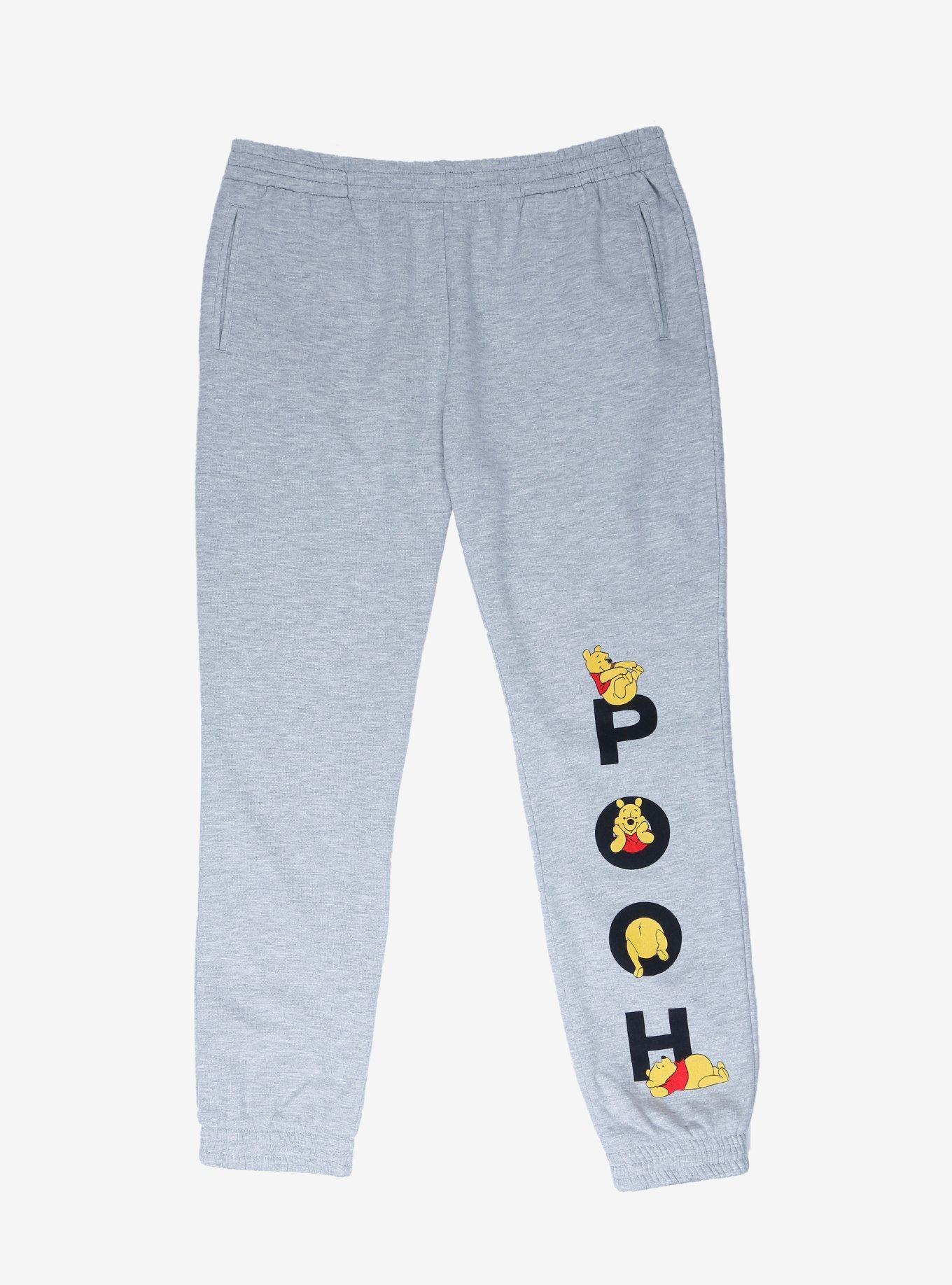 Disney Winnie the Pooh Pooh Lettering Joggers - BoxLunch Exclusive, HEATHER GREY, hi-res