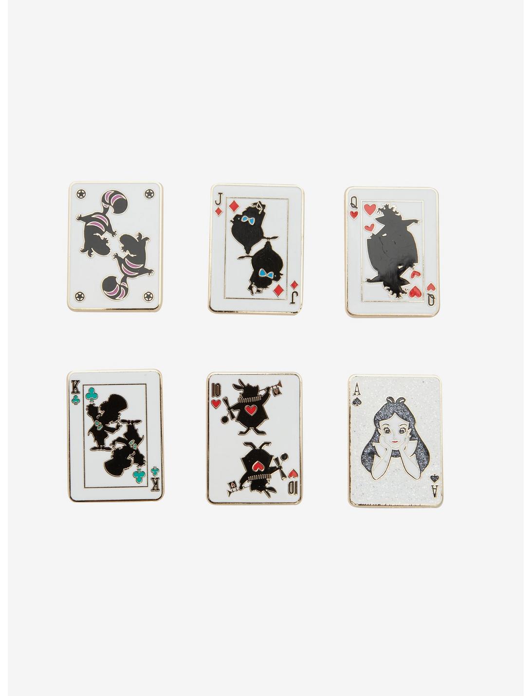 Loungefly Disney Alice In Wonderland Playing Cards Blind Box Enamel Pin, , hi-res