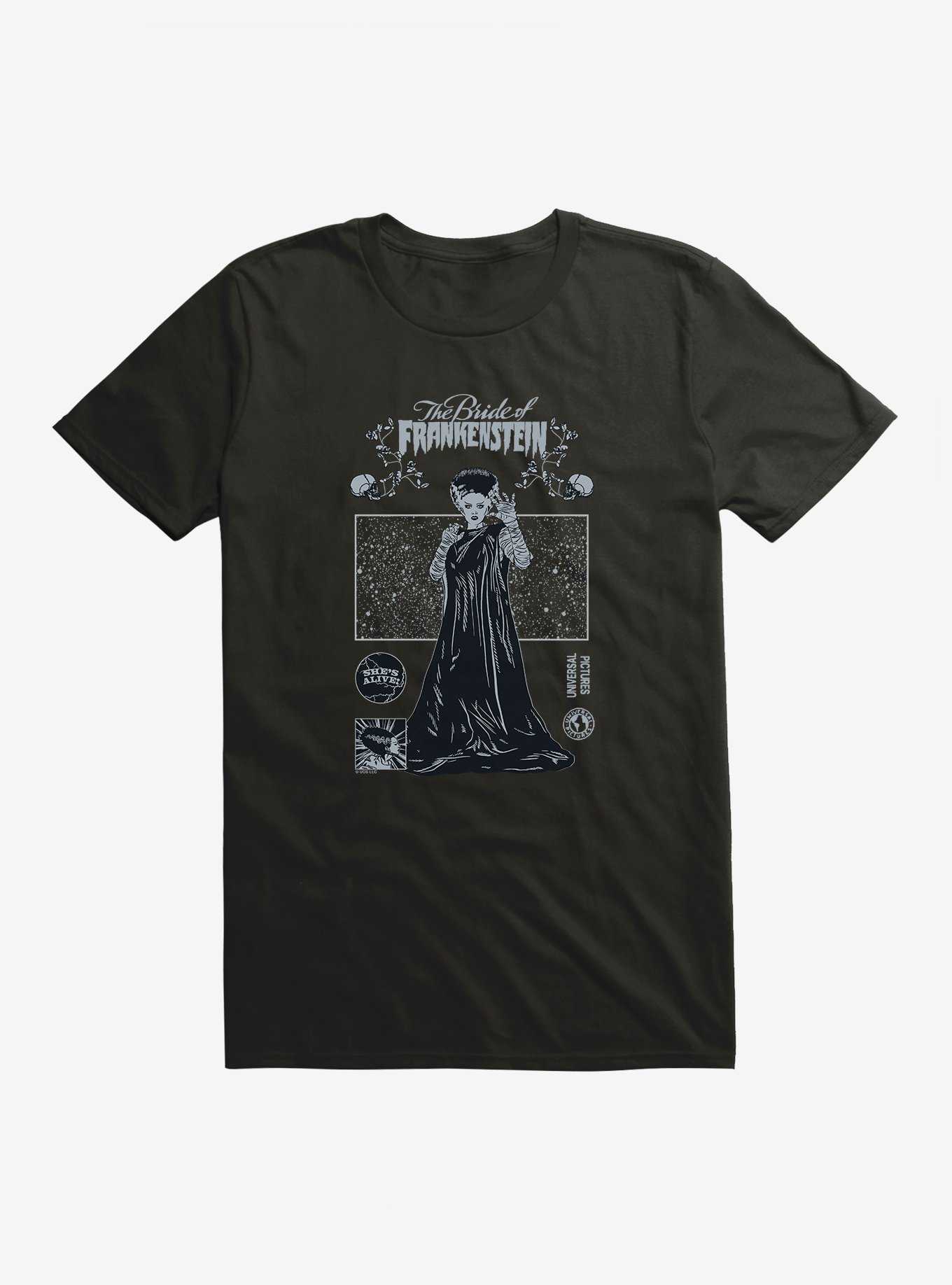 Bride Of Frankenstein Shockingly Terrifying T-Shirt, , hi-res