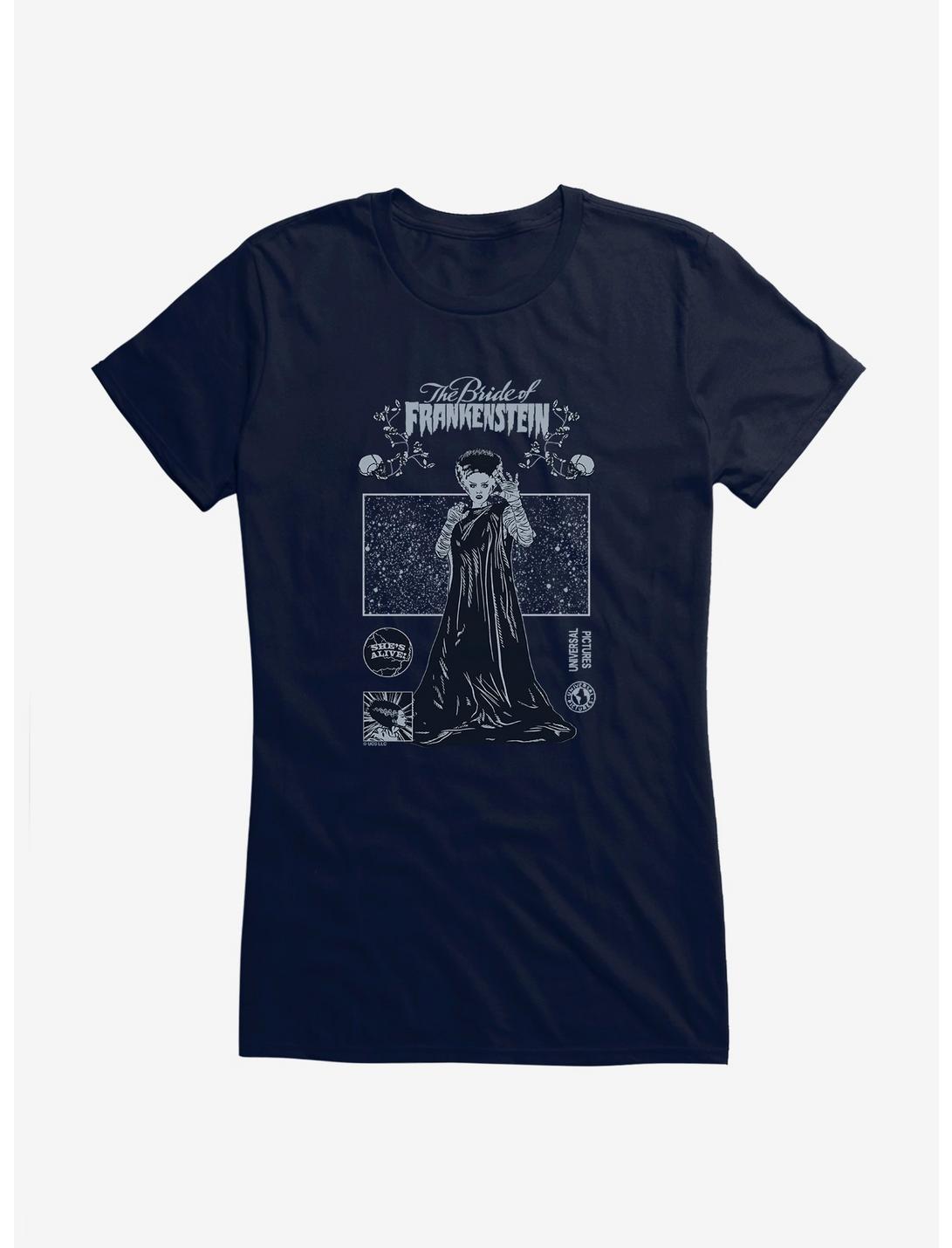 Bride Of Frankenstein Shockingly Terrifying Girls T-Shirt, , hi-res