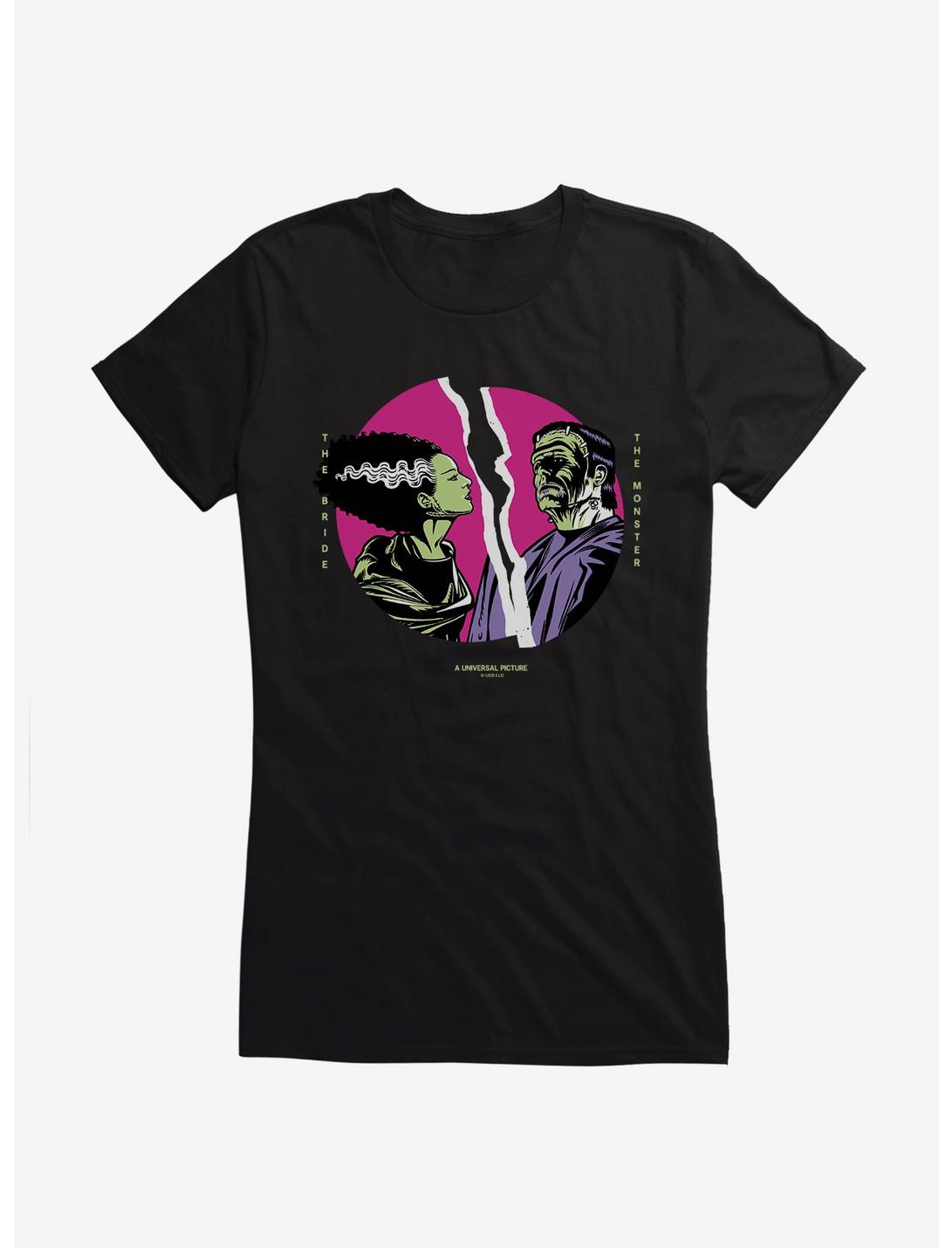 Bride Of Frankenstein Torn Love Girls T-Shirt, BLACK, hi-res