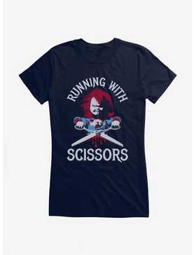 Chucky Running With Scissors Girls T-Shirt, , hi-res