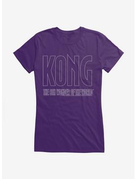 King Kong Eighth Wonder Outline Girls T-Shirt, PURPLE, hi-res