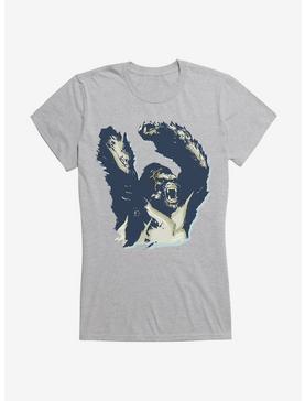 King Kong The King Shaded Outline Girls T-Shirt, HEATHER, hi-res
