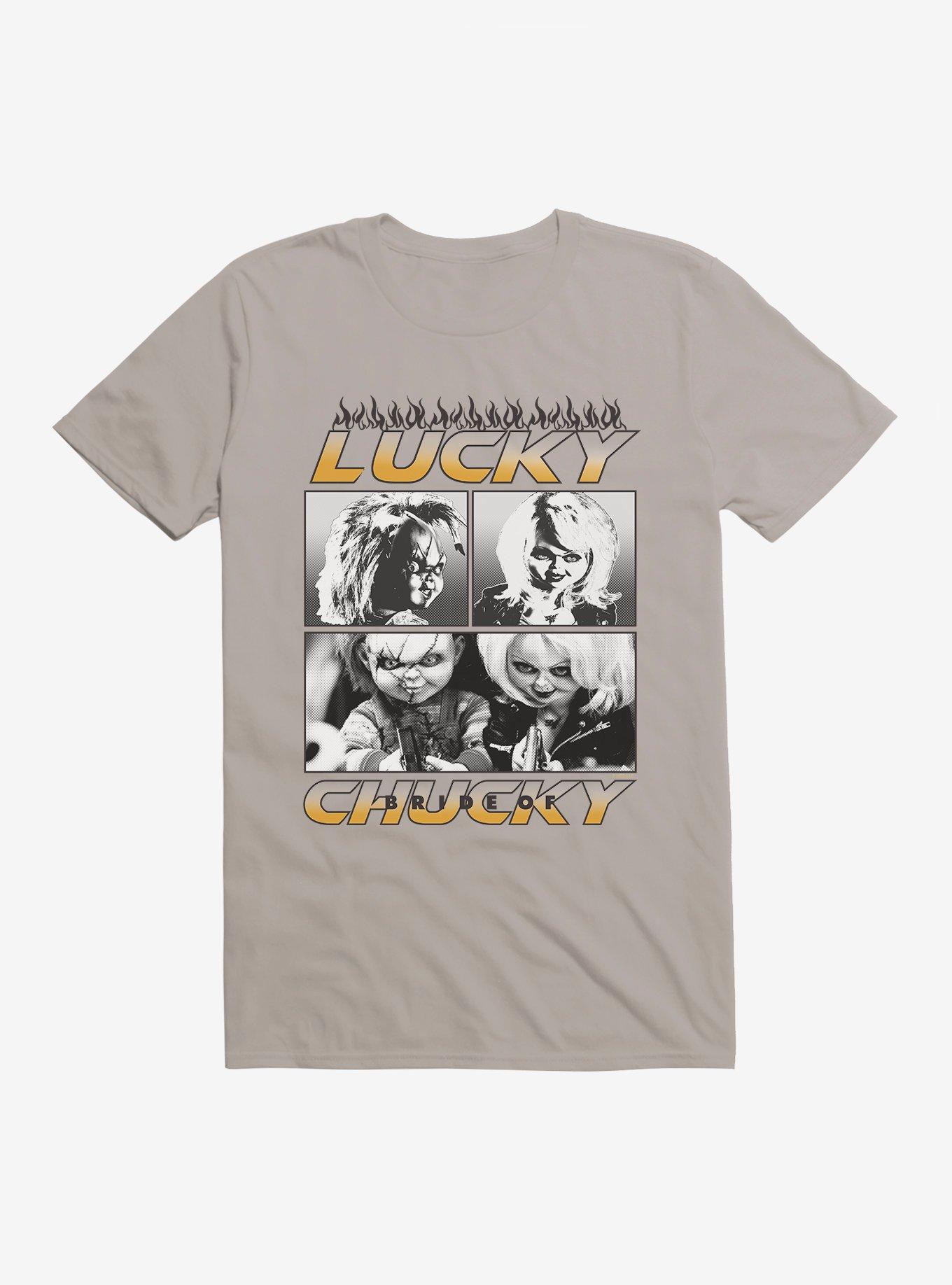 Chucky Tiffany Lucky Chucky T-Shirt, LIGHT GREY, hi-res