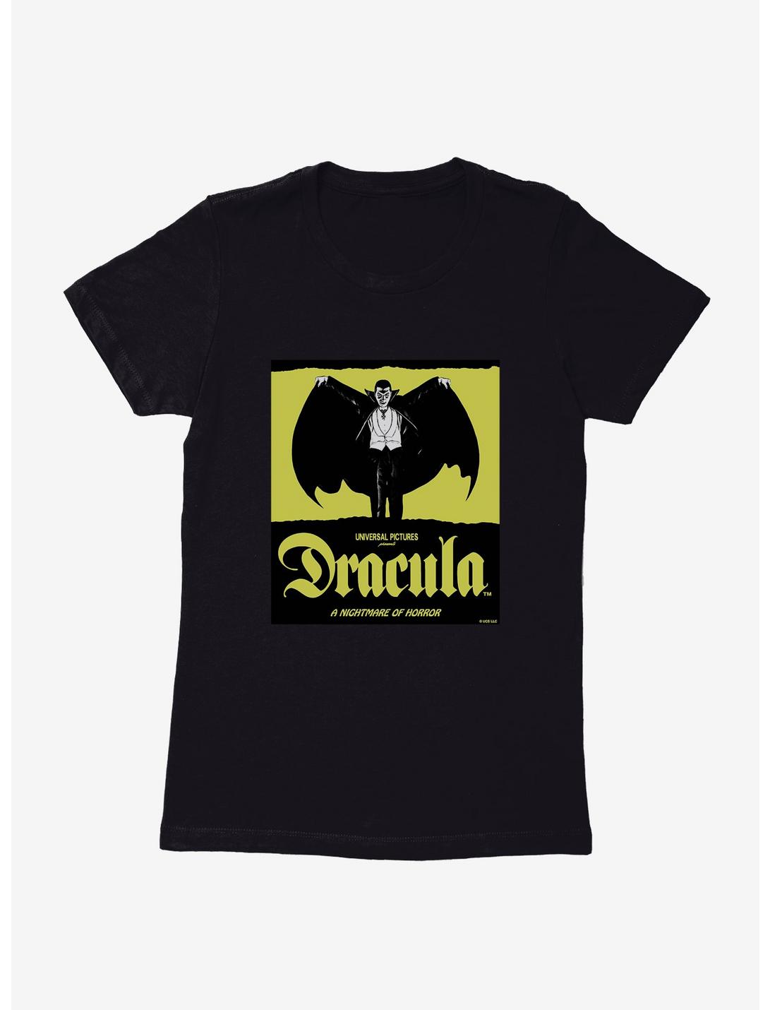 Dracula Nightmare Of Horror Womens T-Shirt, BLACK, hi-res
