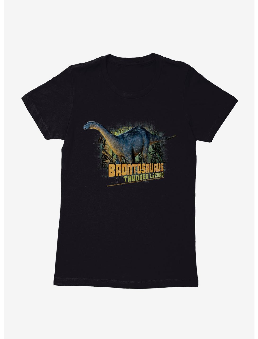 King Kong Brontosaurus Womens T-Shirt, BLACK, hi-res