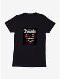 Dracula Be Afraid Womens T-Shirt, BLACK, hi-res