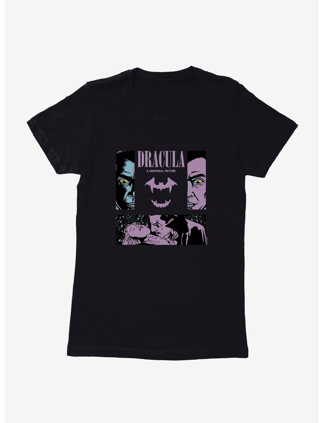 Dracula Pop Art Womens T-Shirt, BLACK, hi-res