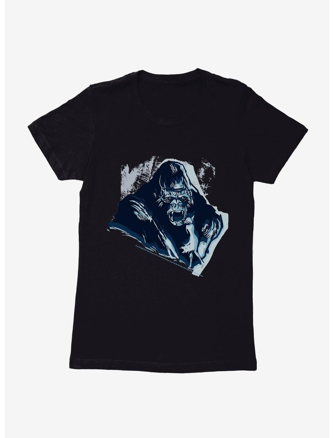 King Kong Mighty Roar Bold Sketch Womens T-Shirt, BLACK, hi-res