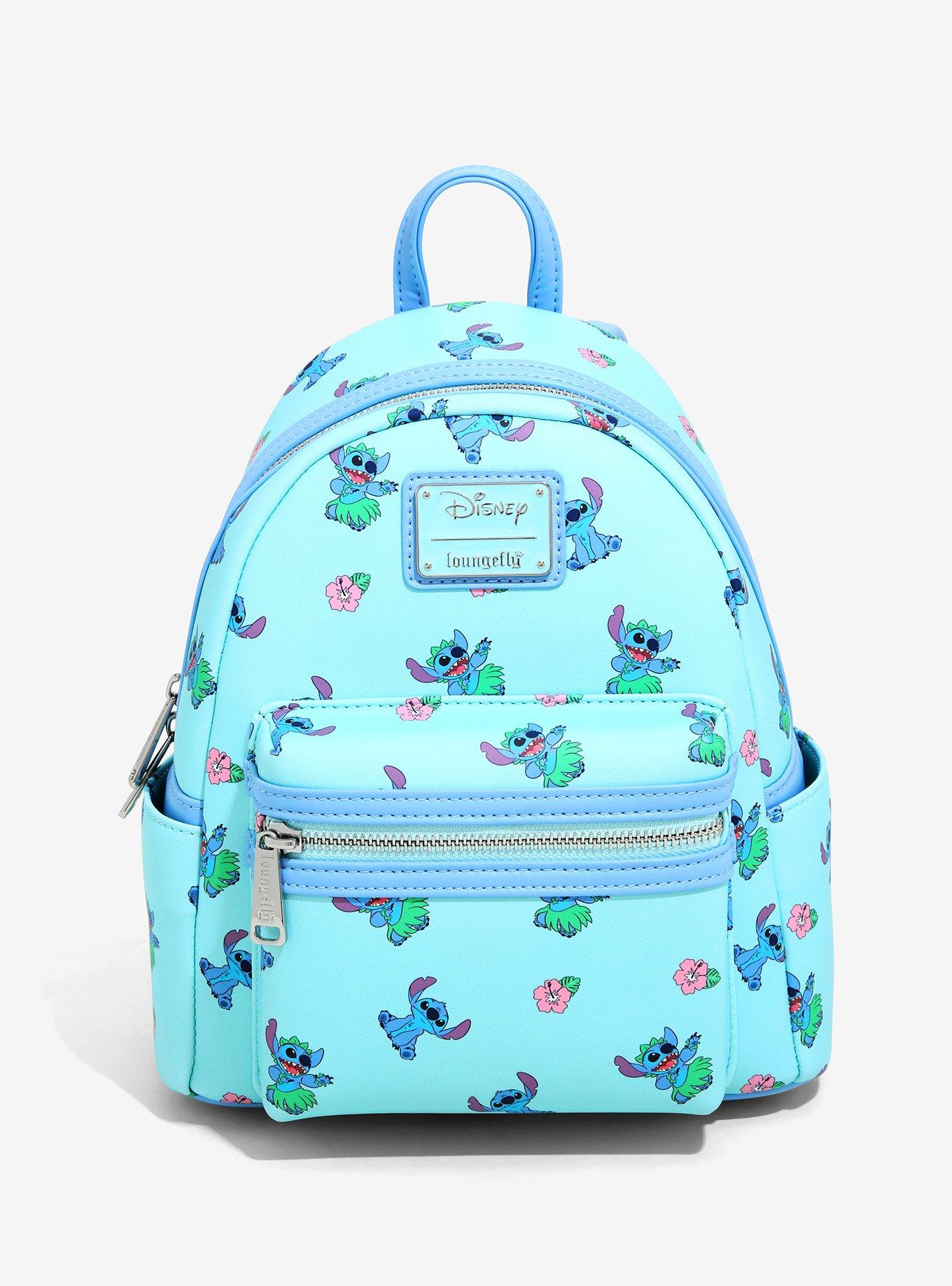 Loungefly Lilo and Stitch, Stitch and Scrump Christmas mini backpack