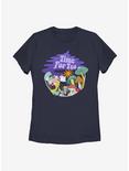 Disney Alice In Wonderland Hatter Time For Tea Womens T-Shirt, NAVY, hi-res
