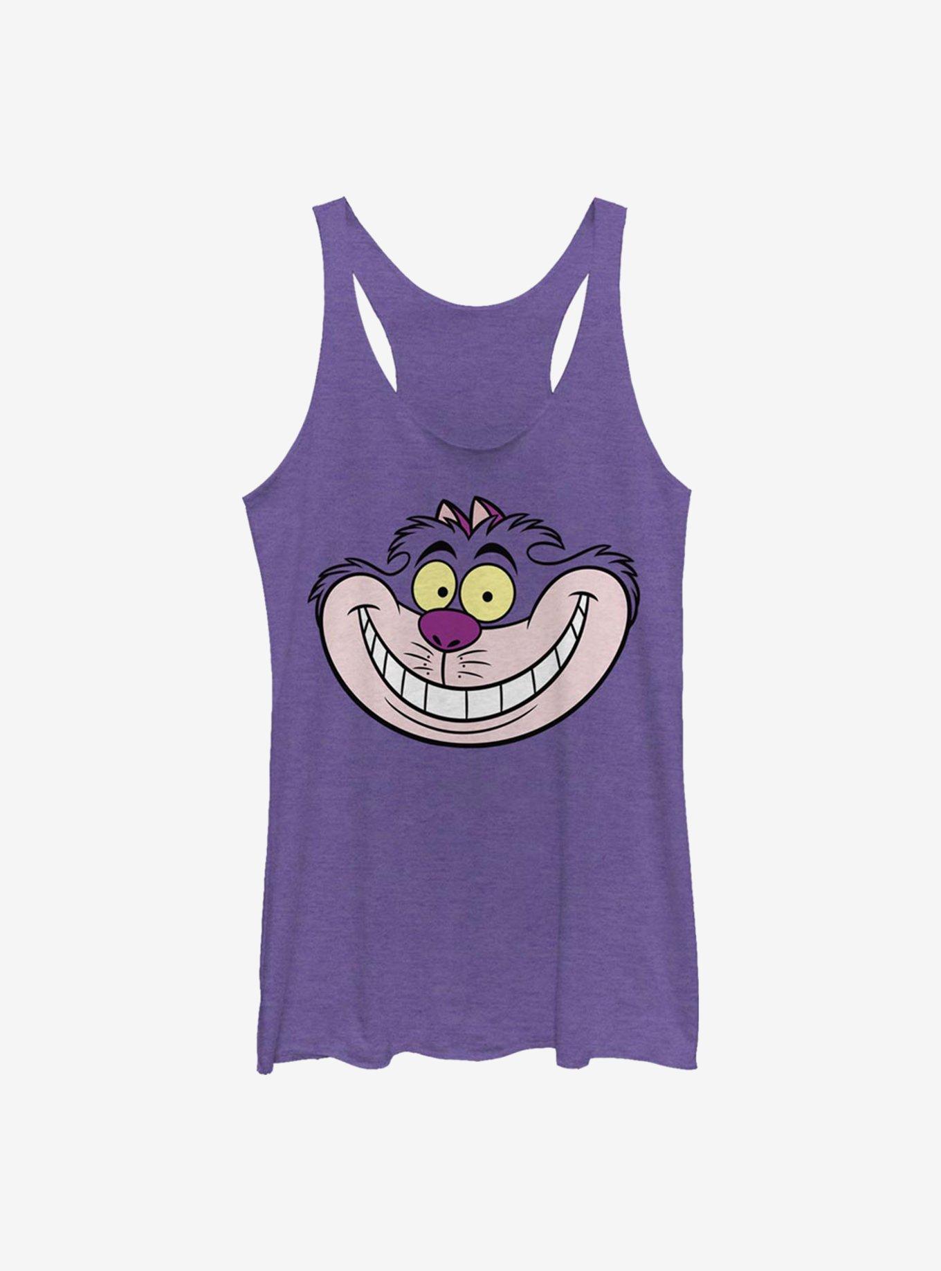 Disney Alice In Wonderland Cheshire Big Face Womens Tank Top, , hi-res