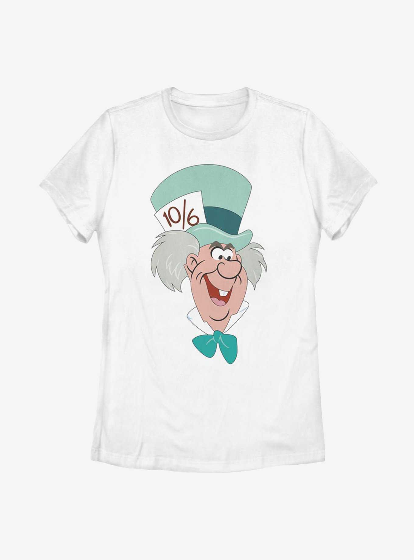 Disney Alice In Wonderland Mad Hatter Big Face Womens T-Shirt, , hi-res