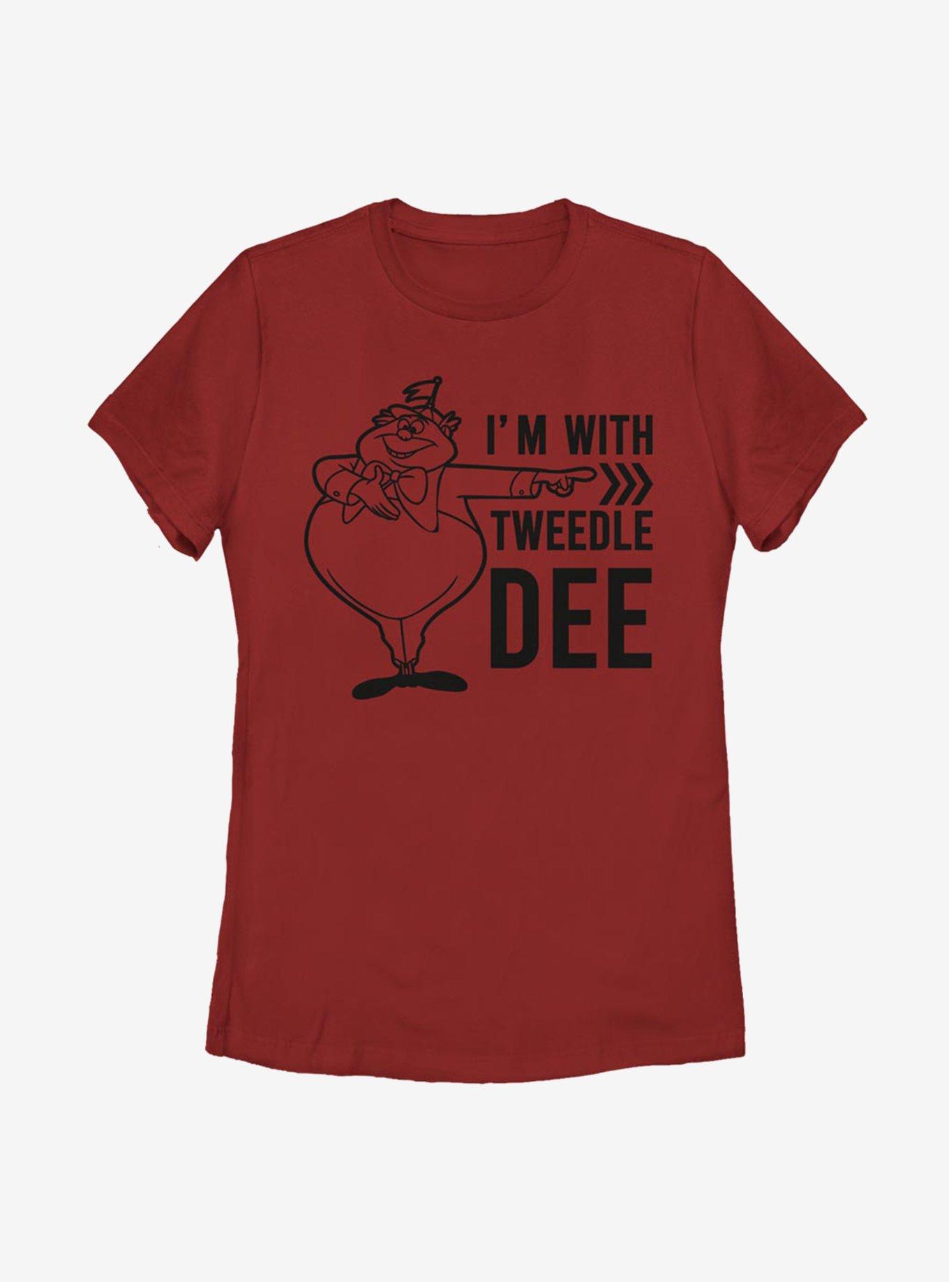 Disney Alice In Wonderland With Tweedle Dee Womens T-Shirt, , hi-res