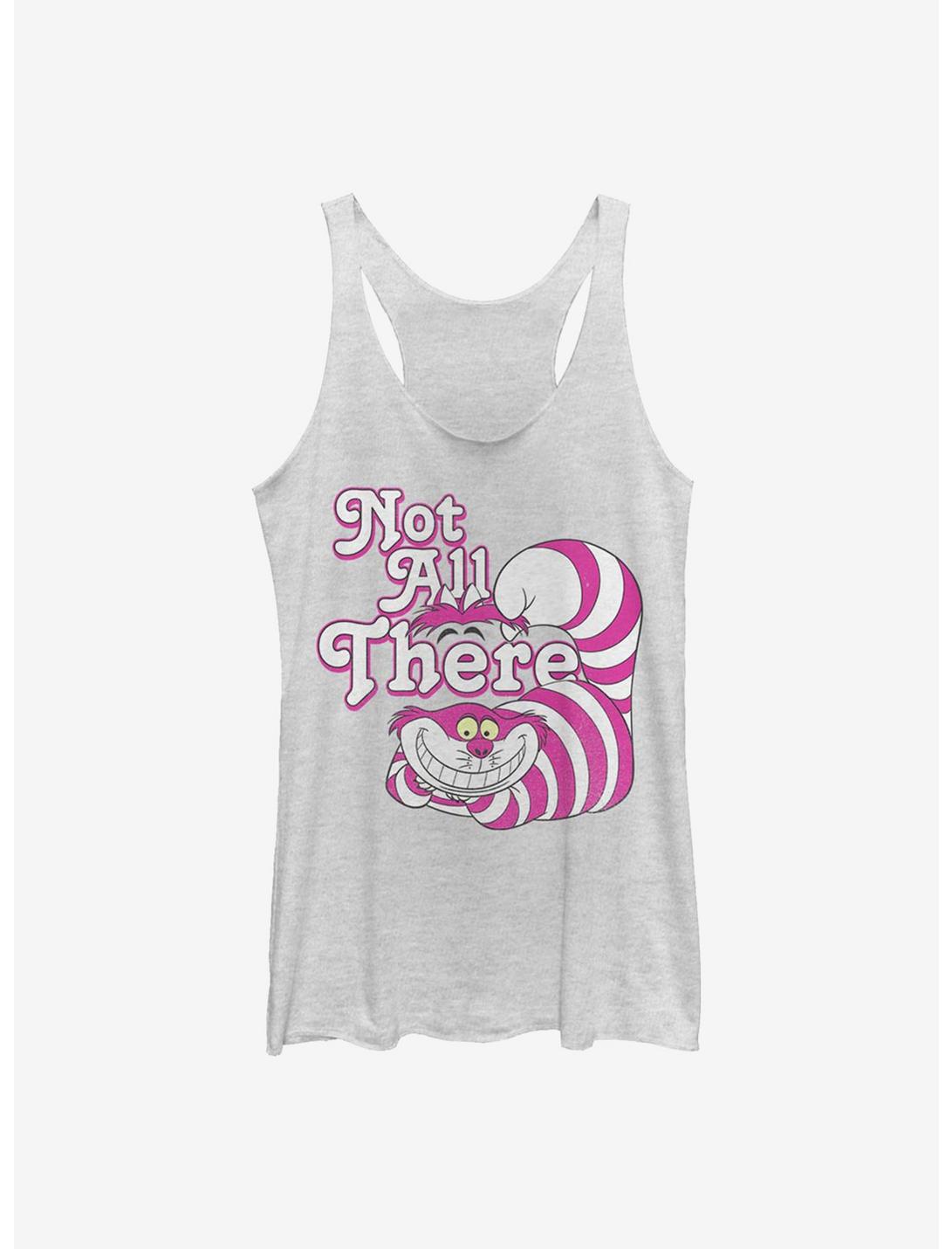 Disney Alice In Wonderland Cheshire Not All There Womens Tank Top, WHITE HTR, hi-res