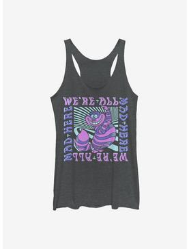 Disney Alice In Wonderland Cheshire We're All Mad Here Womens Tank Top, , hi-res