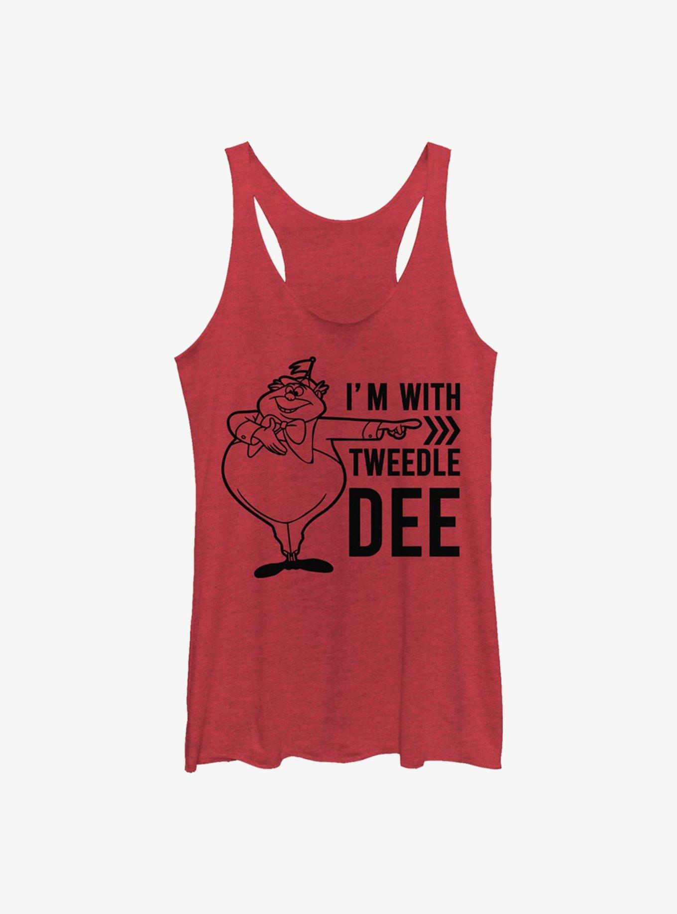 Disney Alice In Wonderland With Tweedle Dee Womens Tank Top