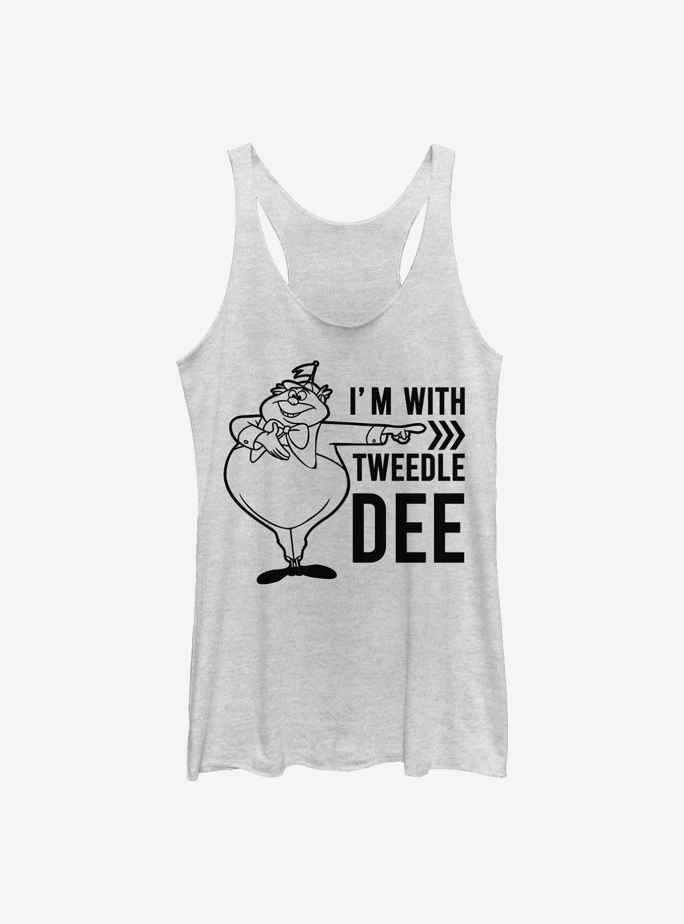 Disney Alice In Wonderland With Tweedle Dee Womens Tank Top