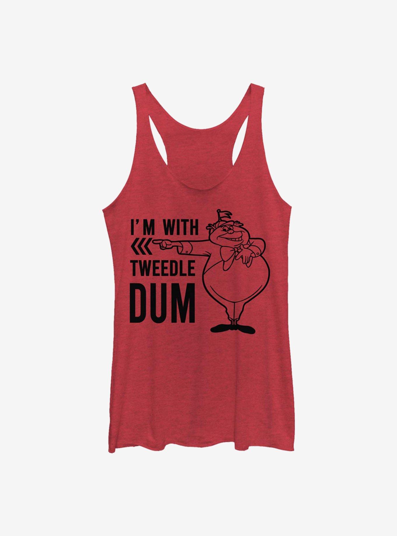Disney Alice In Wonderland With Tweedle Dum Womens Tank Top