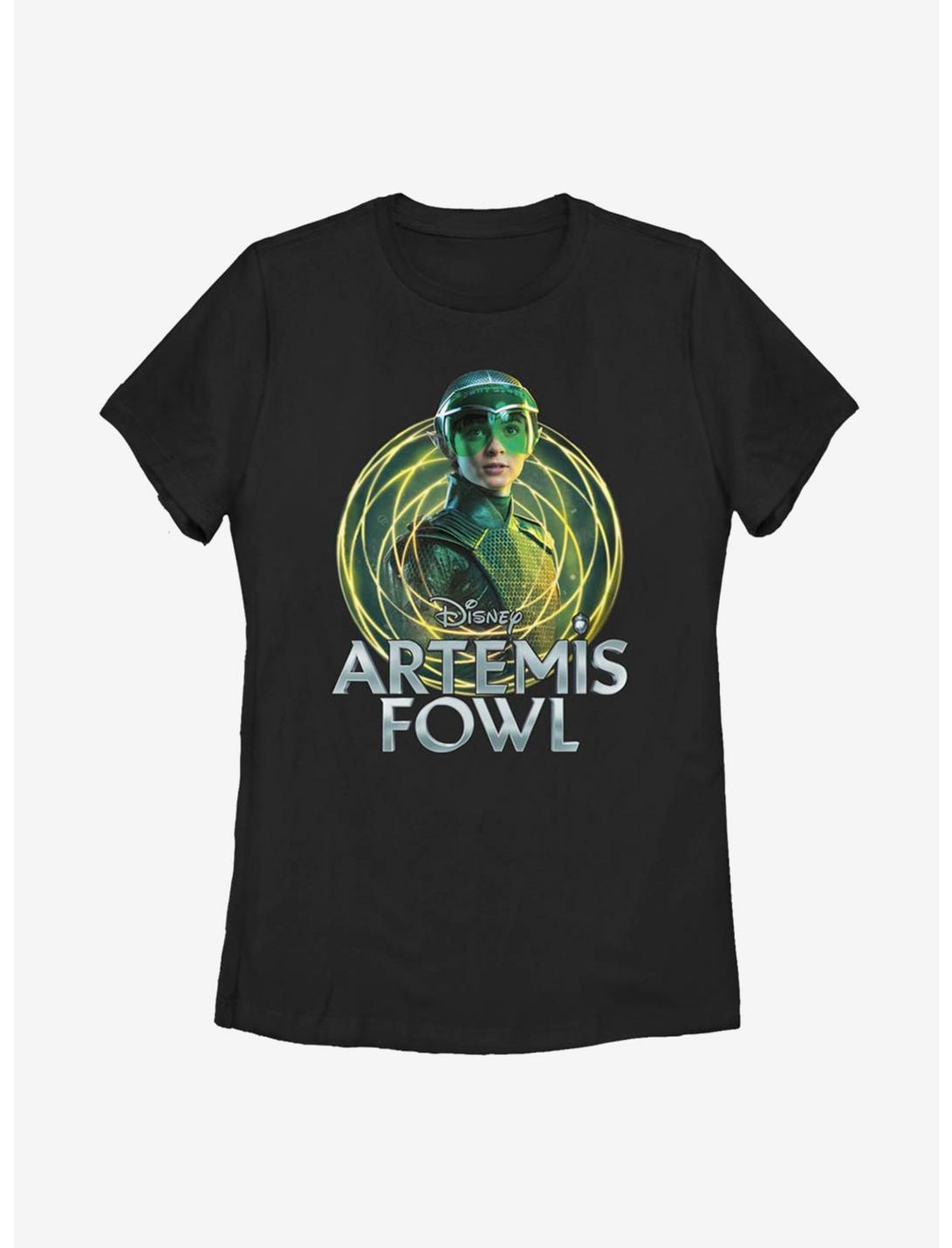 Disney Artemis Fowl Holly Badge Womens T-Shirt, BLACK, hi-res