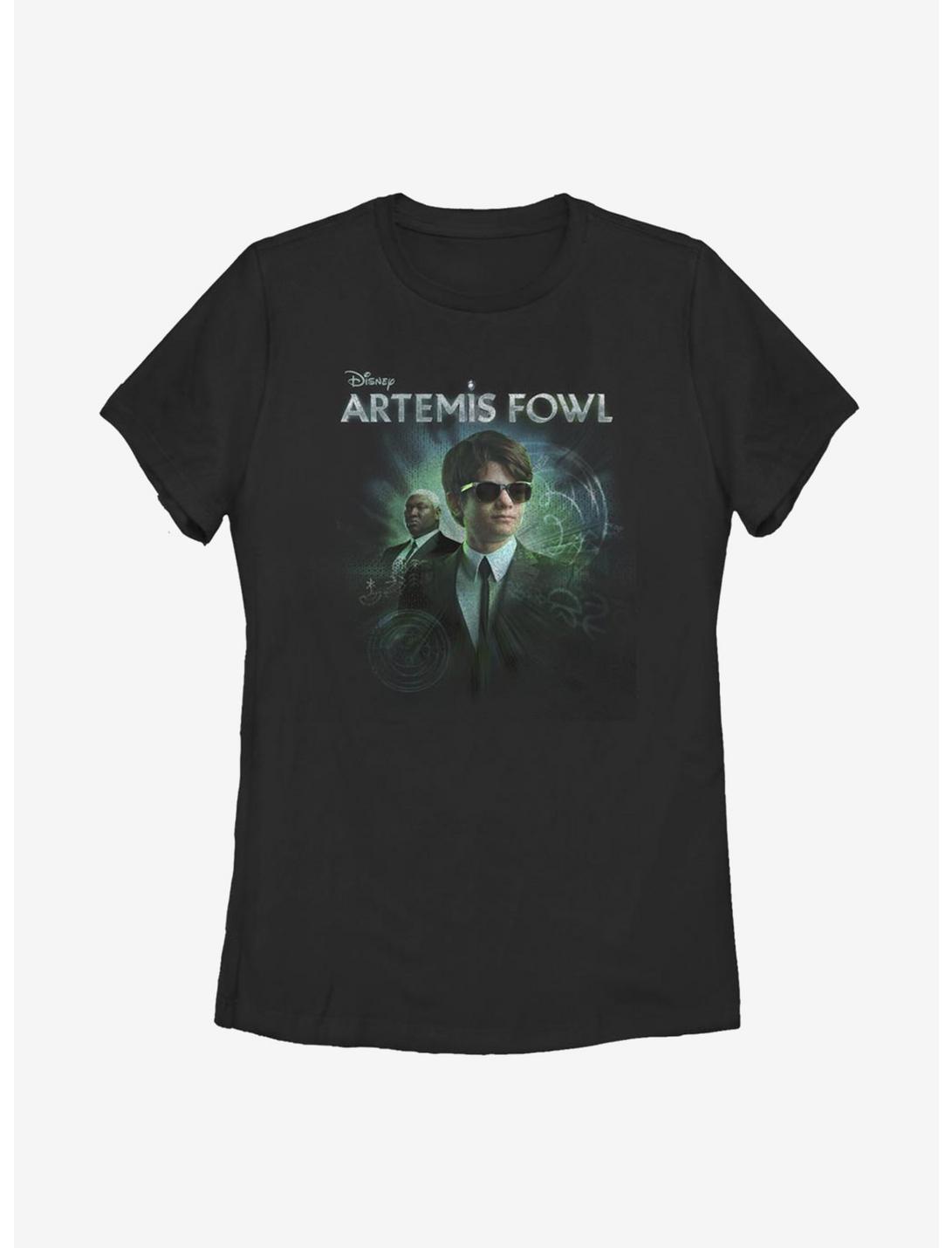 Disney Artemis Fowl Poster ArtWomens T-Shirt, BLACK, hi-res