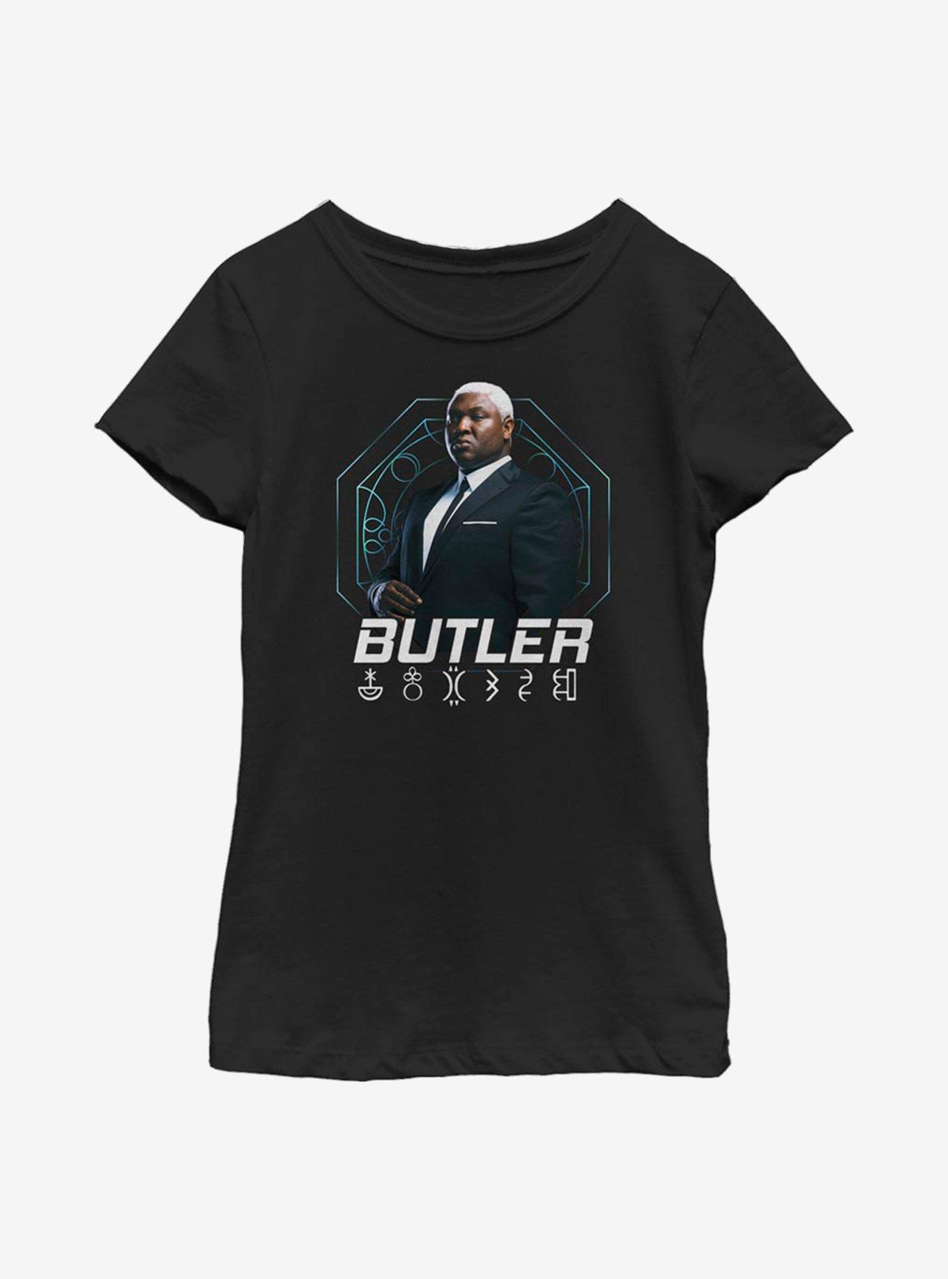 Disney Artemis Fowl Butler Hero Shot Youth Girls T-Shirt, , hi-res