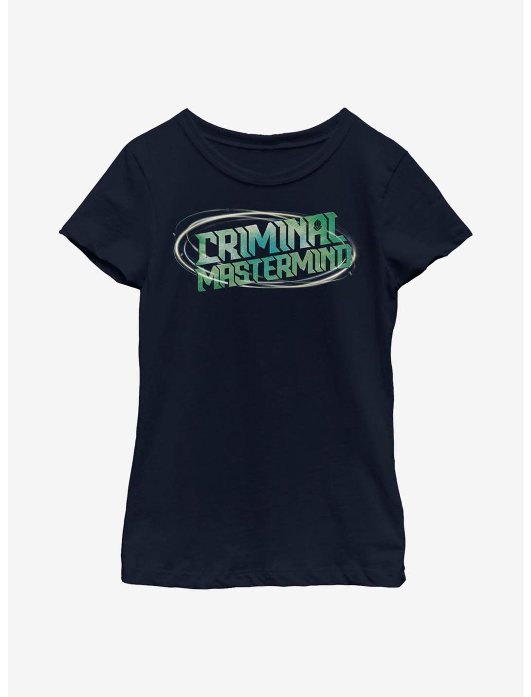 Disney Artemis Fowl Criminal Mastermind Youth Girls T-Shirt, NAVY, hi-res