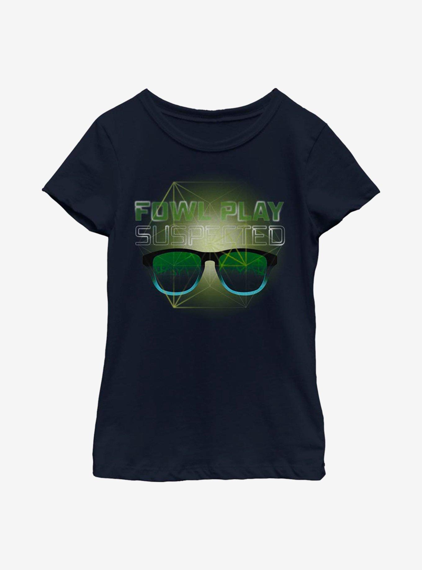 Disney Artemis Fowl Fowl Play Youth Girls T-Shirt, NAVY, hi-res