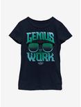 Disney Artemis Fowl Genius Working Youth Girls T-Shirt, NAVY, hi-res