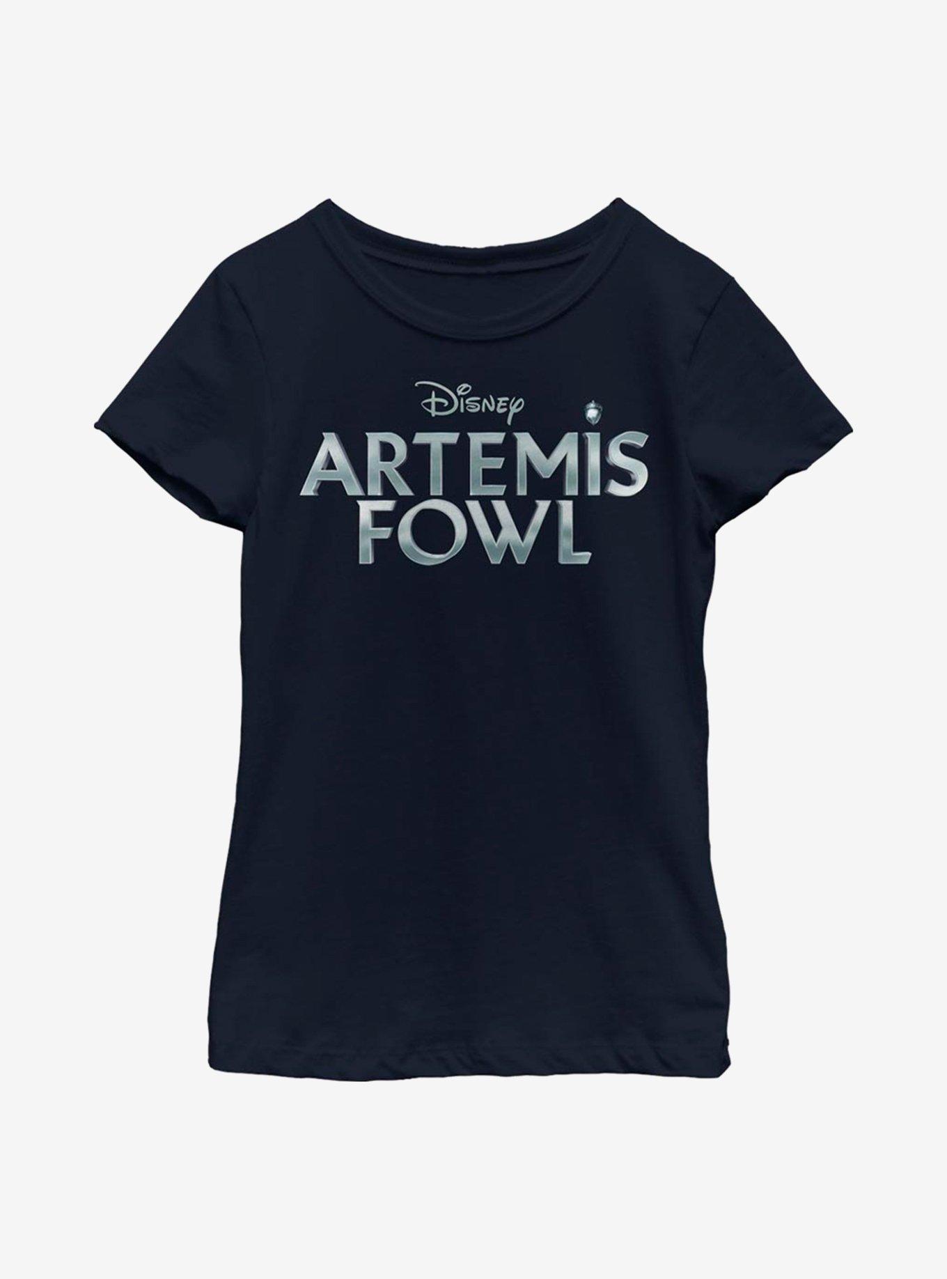 Disney Artemis Fowl Metallic Logo Youth Girls T-Shirt, , hi-res