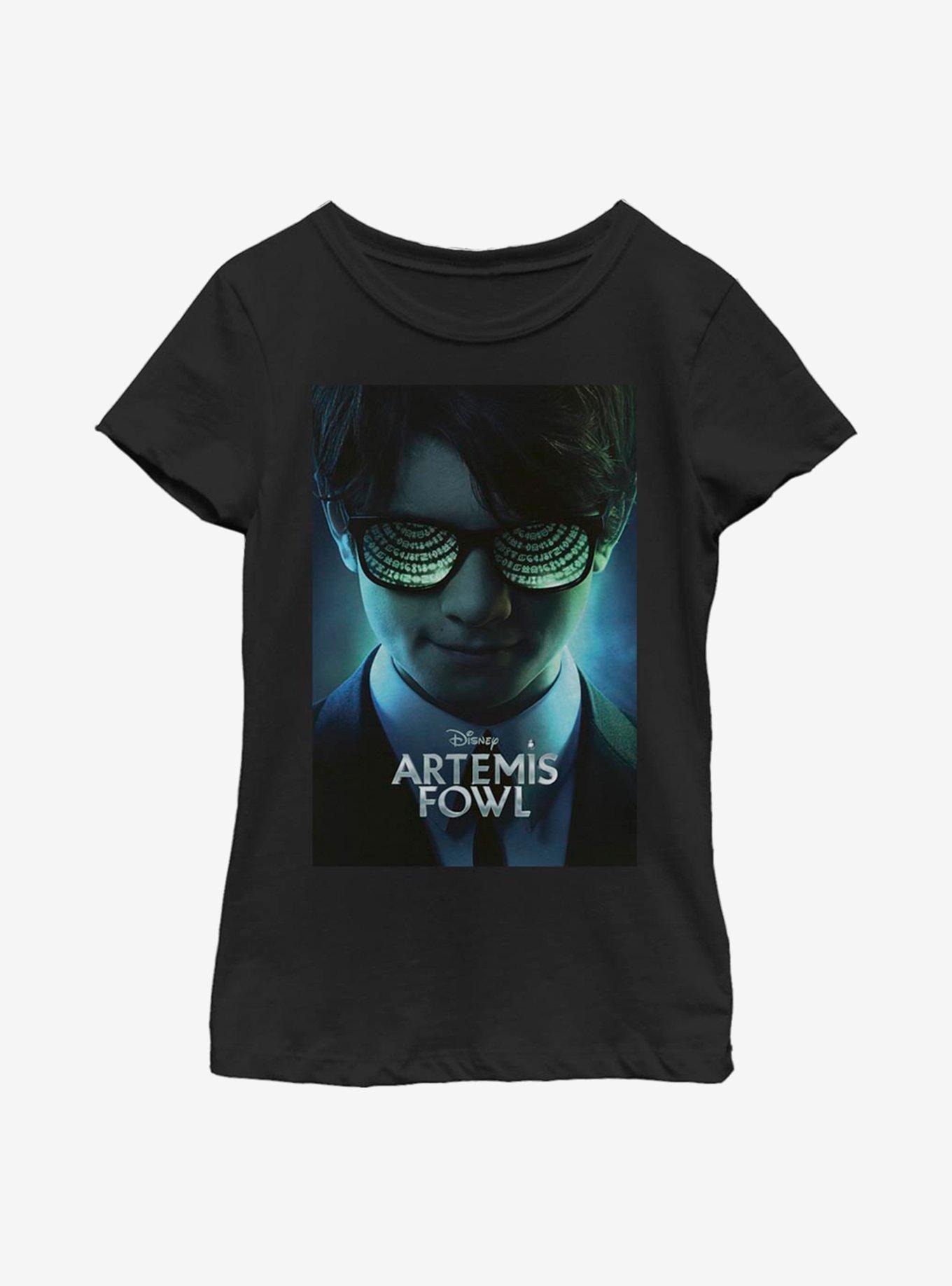 Disney Artemis Fowl Poster Youth Girls T-Shirt, BLACK, hi-res