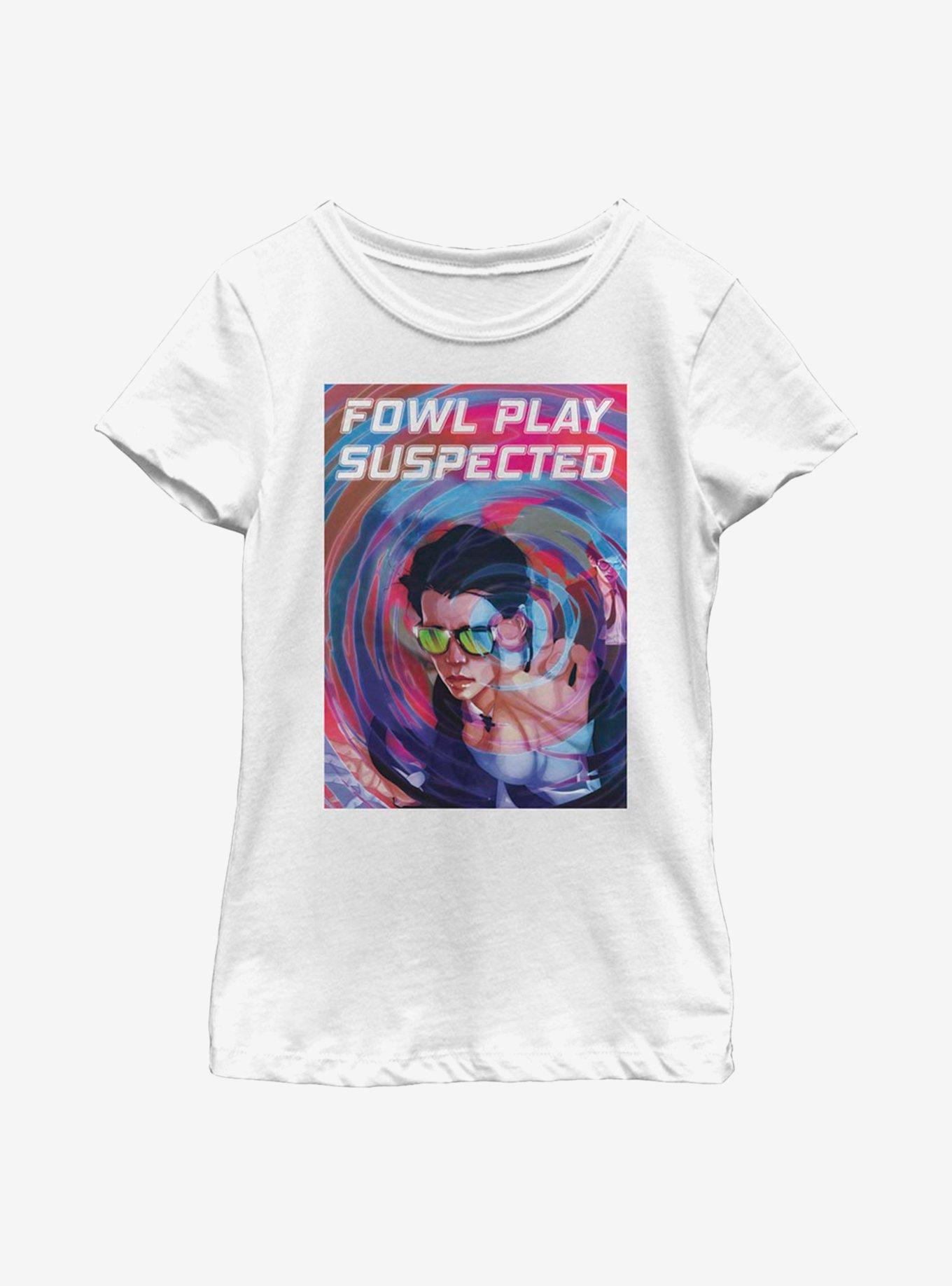 Disney Artemis Fowl Ripple Poster Youth Girls T-Shirt, WHITE, hi-res