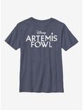 Disney Artemis Fowl Flat Logo Youth T-Shirt, NAVY HTR, hi-res