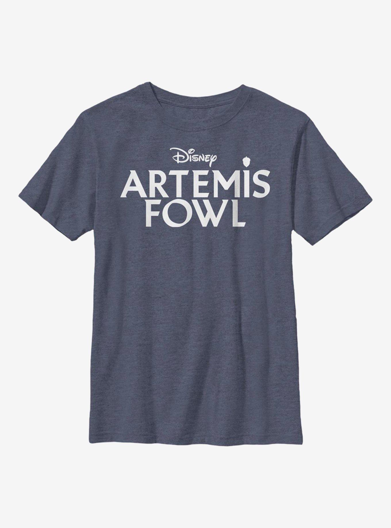 Disney Artemis Fowl Flat Logo Youth T-Shirt, NAVY HTR, hi-res