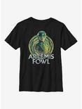 Disney Artemis Fowl Holly Badge Youth T-Shirt, BLACK, hi-res