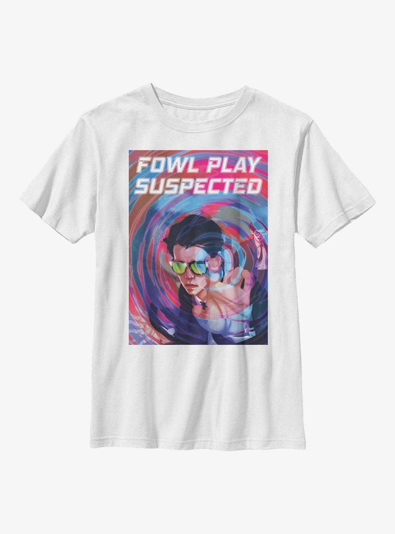 Disney Artemis Fowl Ripple Poster Youth T-Shirt, WHITE, hi-res